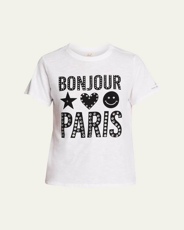 Bonjour Paris Crewneck Graphic Tee